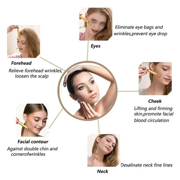 Golden Glow Face Massager